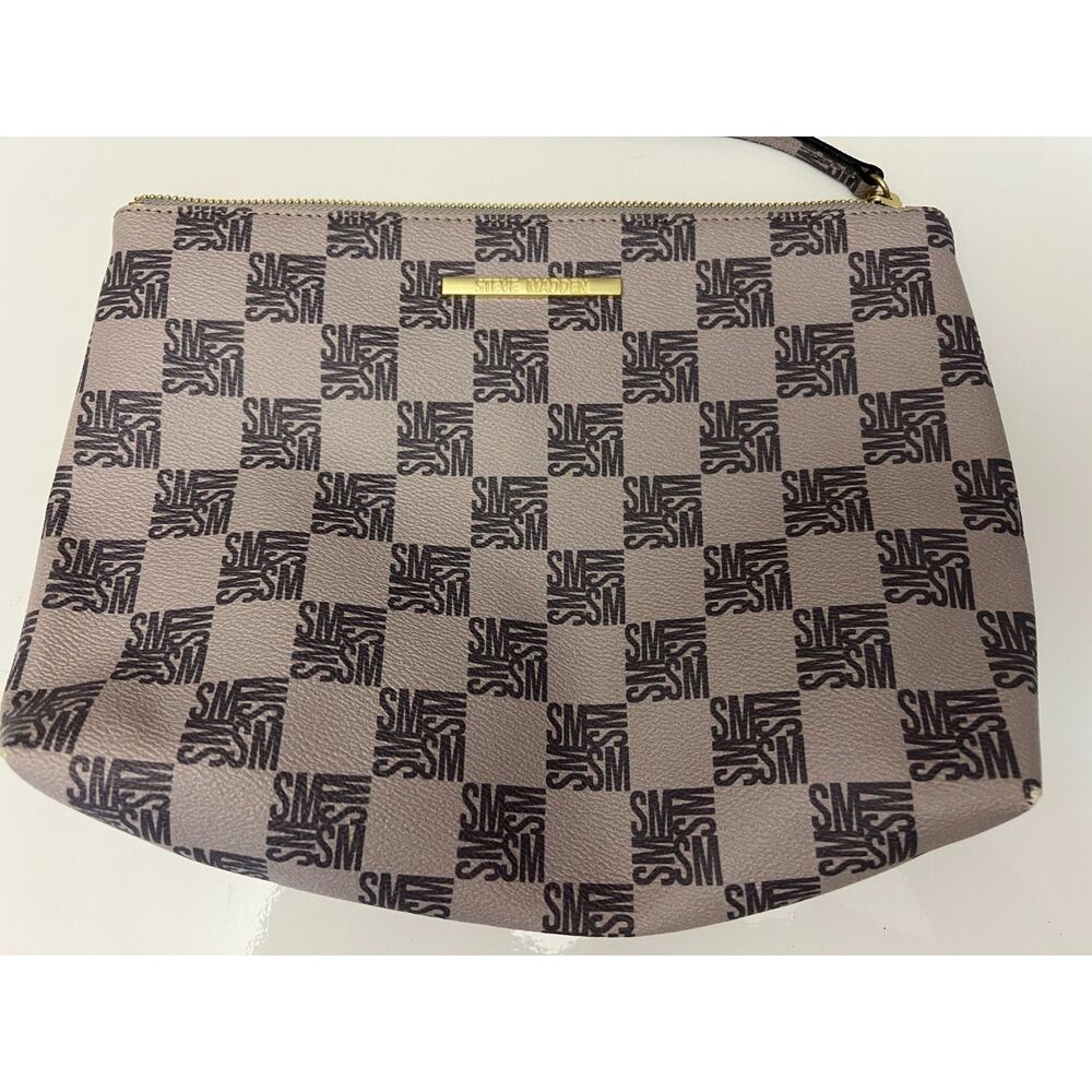 Steve Madden signature tote with matching clutch - Picture 12 of 14